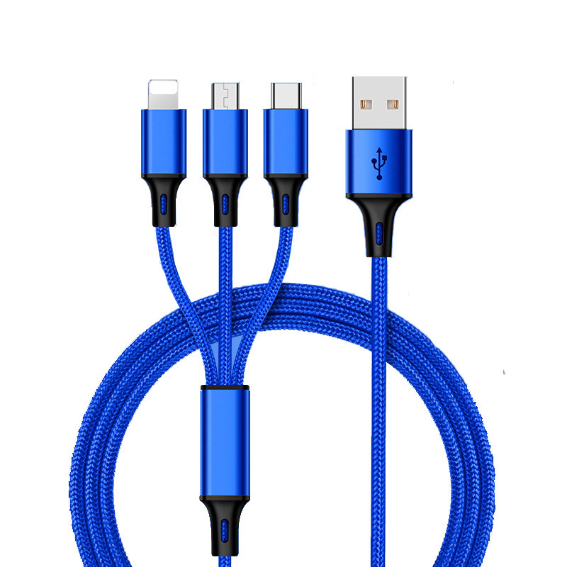 3ft 3 in 1 usb 3.0 charger cable micro usb type C fast charging data cable for mobile